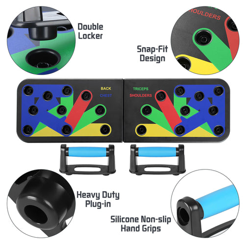 Foldable 9 in 1 Push Up Board